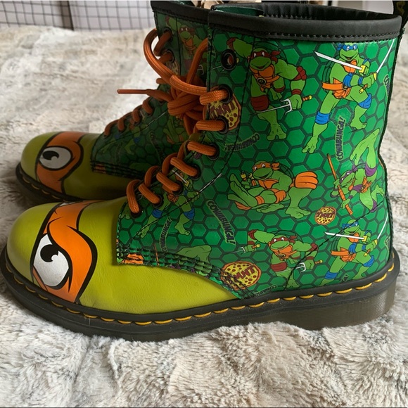 ❌SOLD❌ |RARE | Dr Martens Mikey Boots |TMNT| EUC | Men Size 9 |Women size 10 | - Picture 6 of 11